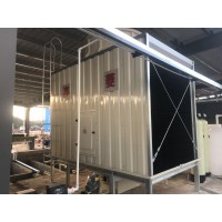 低噪音型350噸橫流式方形冷卻塔供應